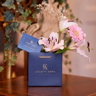 Drawing room gift bag  gift voucher county arms birr co offaly cms-county-arms-hotel